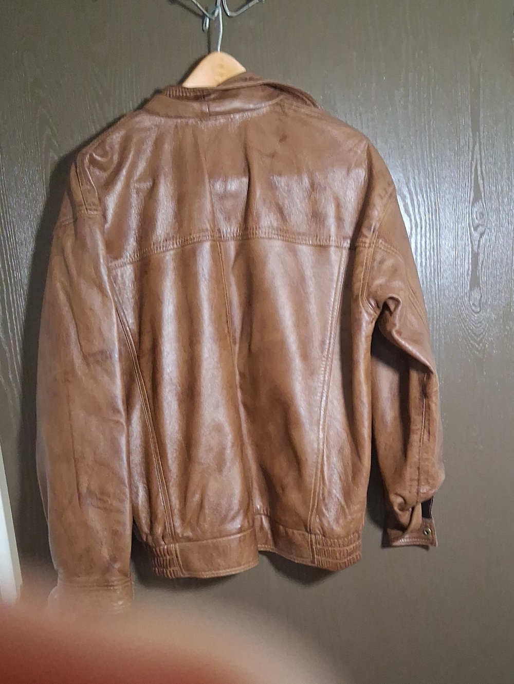 Women's Brown Bomber Jacket - Casual Leather. Xlarge. Worn a few times
